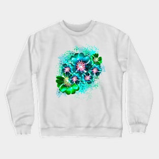 Neon Flowrs Crewneck Sweatshirt